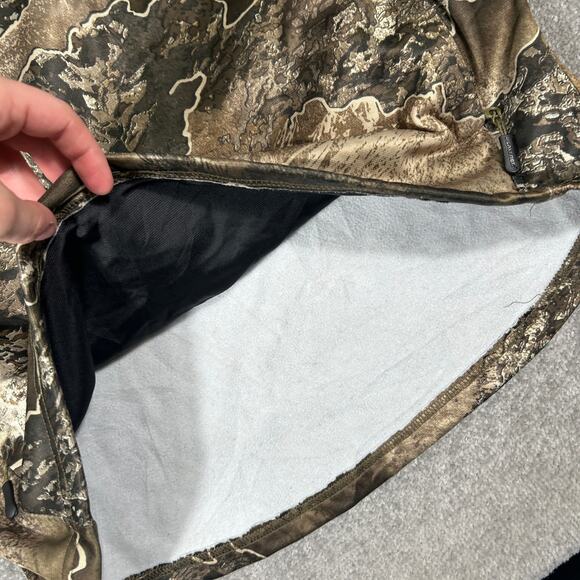 Realtree Excape Camo Gairer Large Camouflage Tech Fleece Lined Hoodie Sweatshirt - Picture 4 of 8